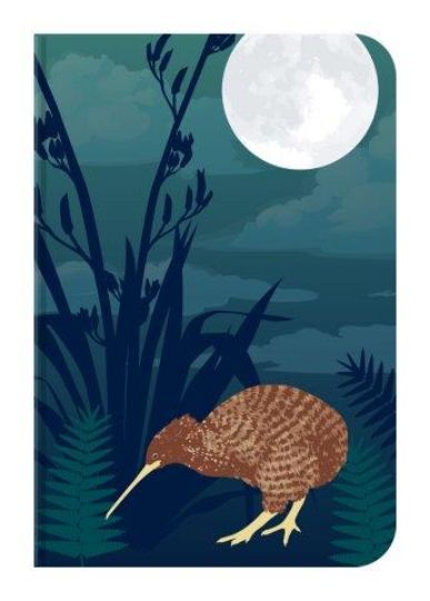 Picture of Notebook A6 Kiwi Moonlight